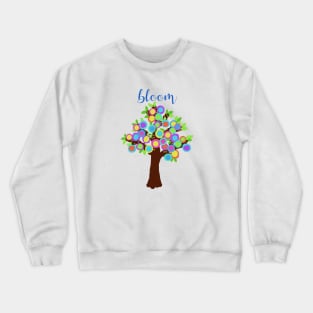 Bloom Tree in Bright Colors Crewneck Sweatshirt